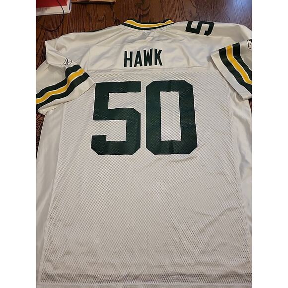 Reebok Green bay Packers A.J. Hawk NFL Football Jersey Mens Size XL AJ - Picture 1 of 9